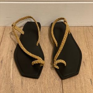Parme Marin x Reformation Braided Sandal size 6